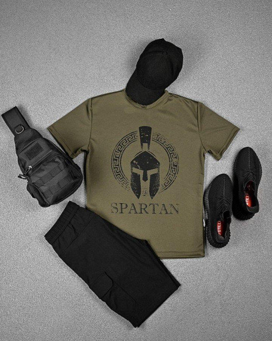 Тактична потовідвідна футболка Oblivion SPARTAN олива ДЛ6583 Одеса - фото 5