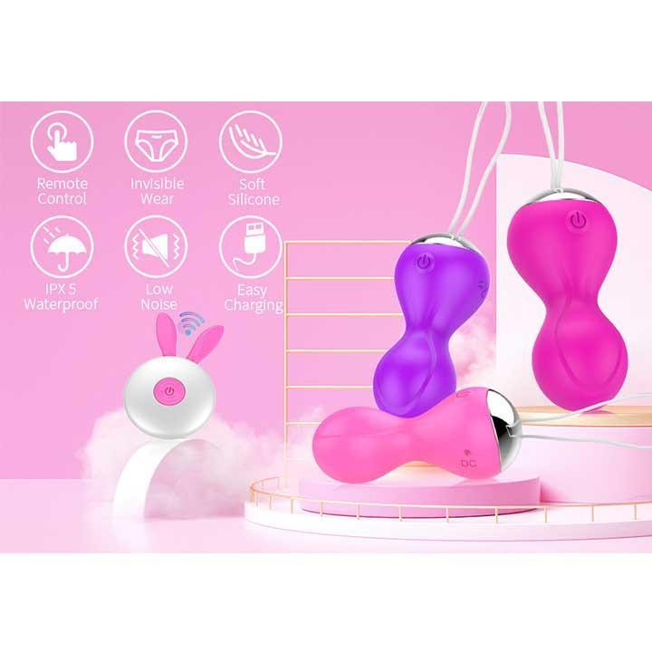 Вагинальные шарики Кегеля с вибрацией 12 режимов Фиолетовый Винница - изображение 6