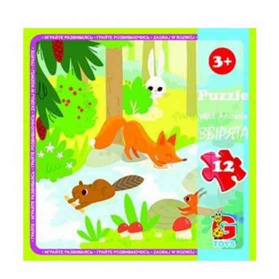 Дитячий пазл "Лісові мешканці" LR07, 12 елементів Вінниця