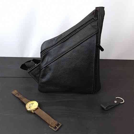 Шкіряна сумка крос-боді, Сумка шкіряна чоловіча крос-боді для активного способу життя AT-68 Івано-Франківськ