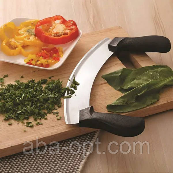 Ніж із 2 ручками L 25 см Меццалуна ( шт ) Одеса - фото 1