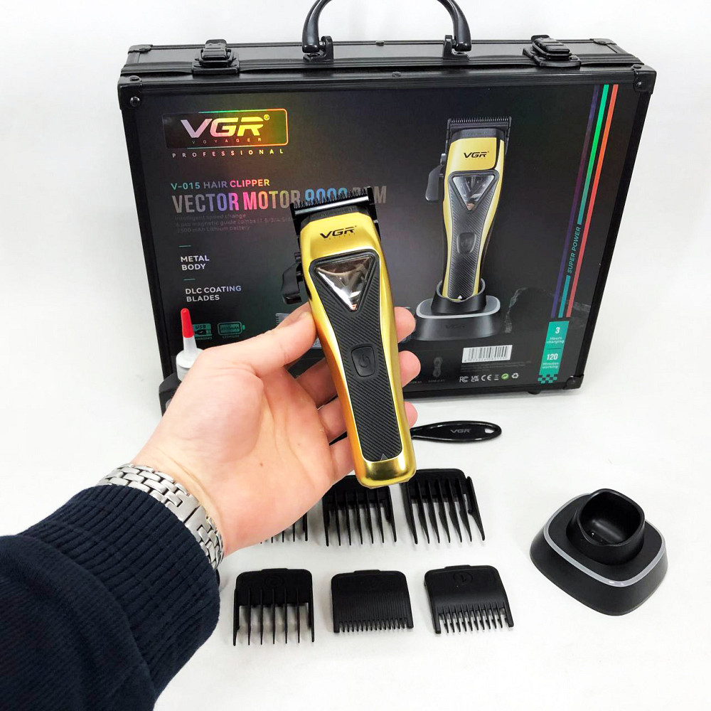 Подстригательная машинка VGR V-015, Профессиональная машинка для стрижки волос и бороды JC-54 Львов - изображение 1
