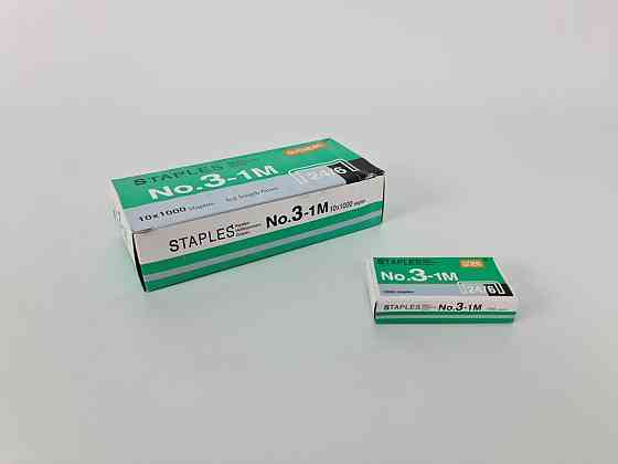 Скобы для канцелярского степлера №24(1000шт) STAPLES GUCHENG (1 кор) Харьков
