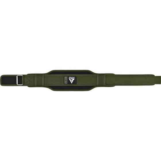 Пояс для важкої атлетики RDX RX5 Double Belt неопреновий Army Green L Каменское