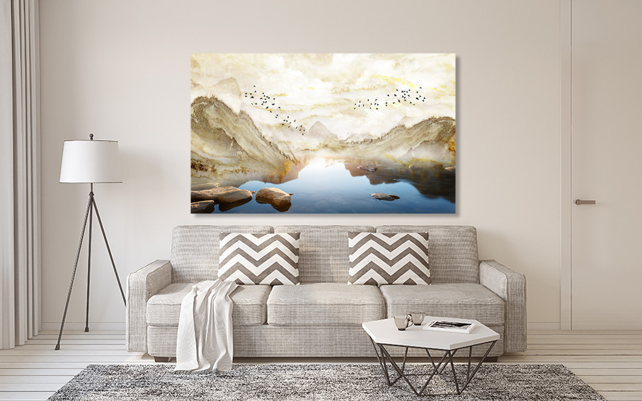 Картина полотно у вітальню / спальню    Природа гір   MLP_196    ( 60х30см ) 80x120 см Київ - фото 2