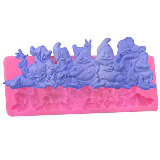 Молд Гномы 142 на 48 мм розовый Киев