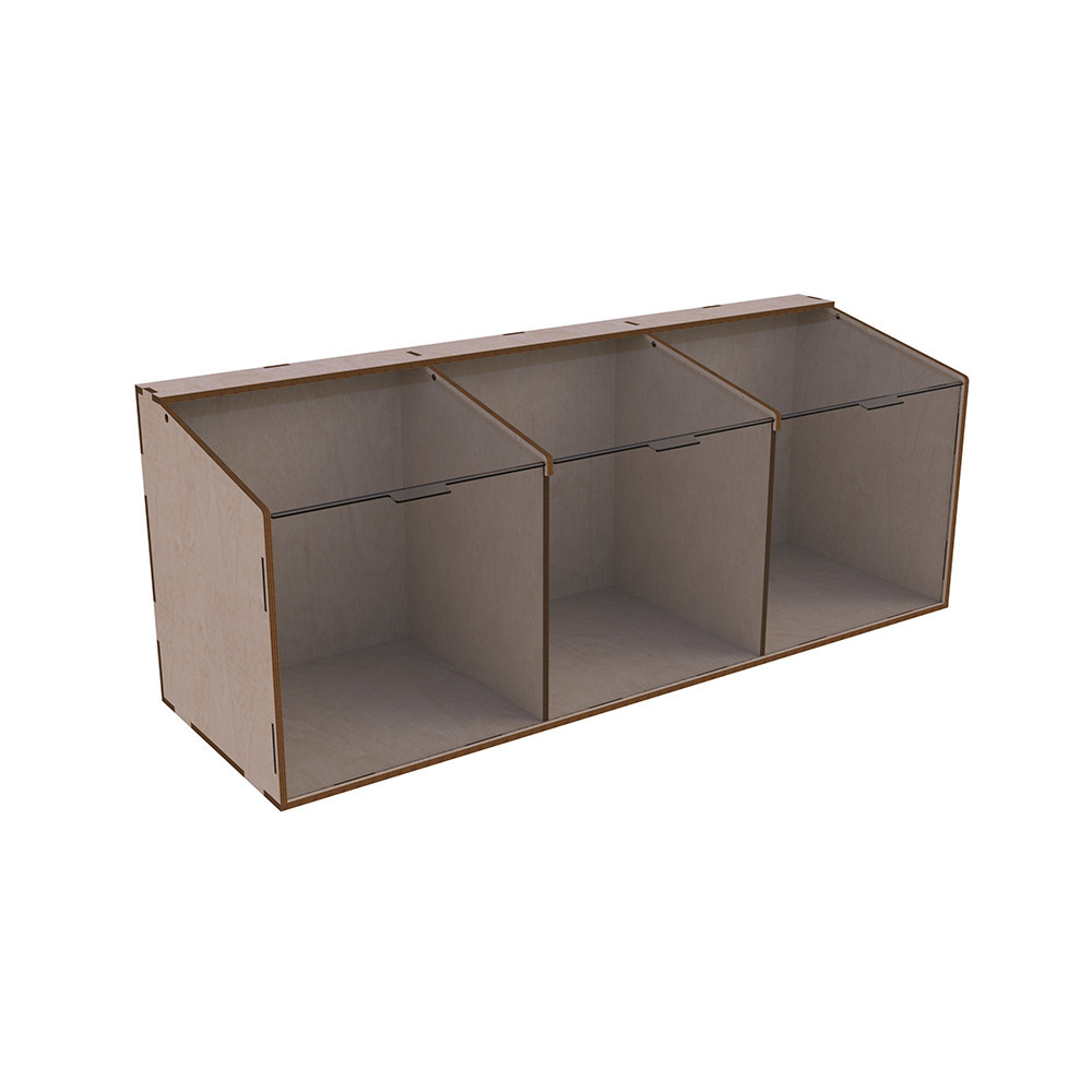 Диспенсер EKOSTAR для конфет, снеков, орехов, крупы на 3 ячейки Киев - изображение 3