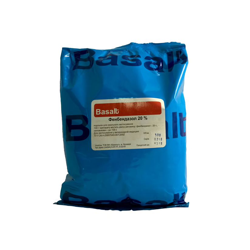 Фенбендазол 20% универсальный антигельминтный порошок 1 кг Базальт Винница - изображение 1