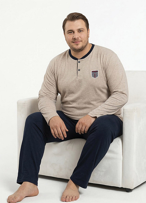 Пижама мужская хлопок С34665 4XL Киев - изображение 1