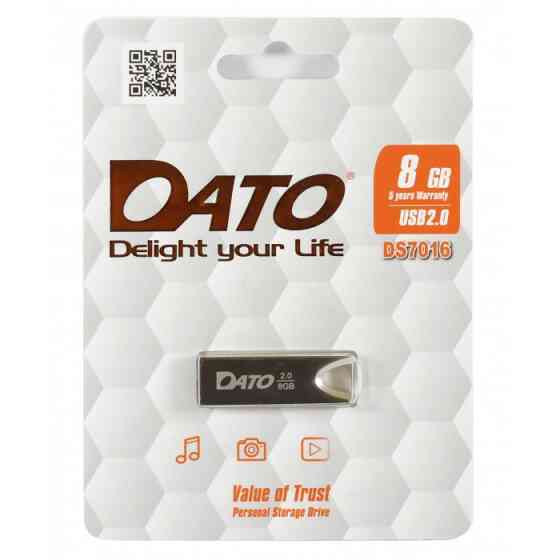 Flash DATO USB 2.0 DS7016 8Gb silver Київ