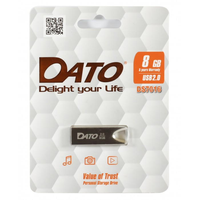 Flash DATO USB 2.0 DS7016 8Gb silver Київ - фото 1