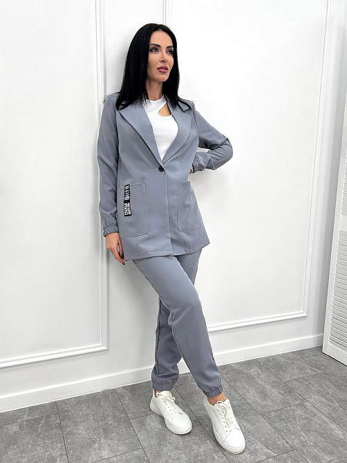Женский повседневный костюм Altera батал 50-52, Серый Киев - изображение 3