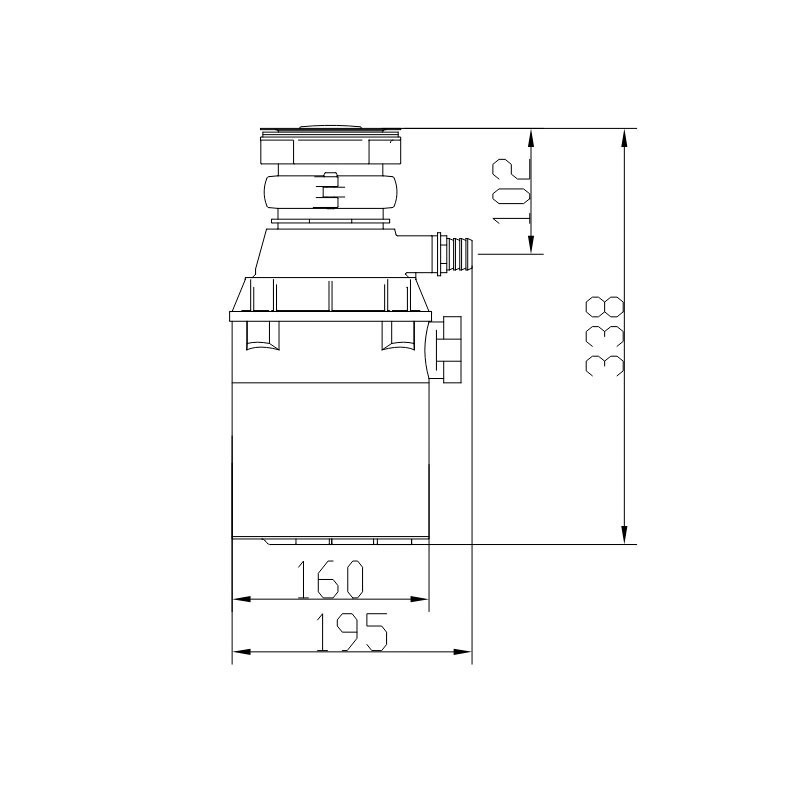 Подрібнювач харчових відходів Mixxus GD-03-0,75    ( MX1570 ) 22215 Харьков - изображение 4