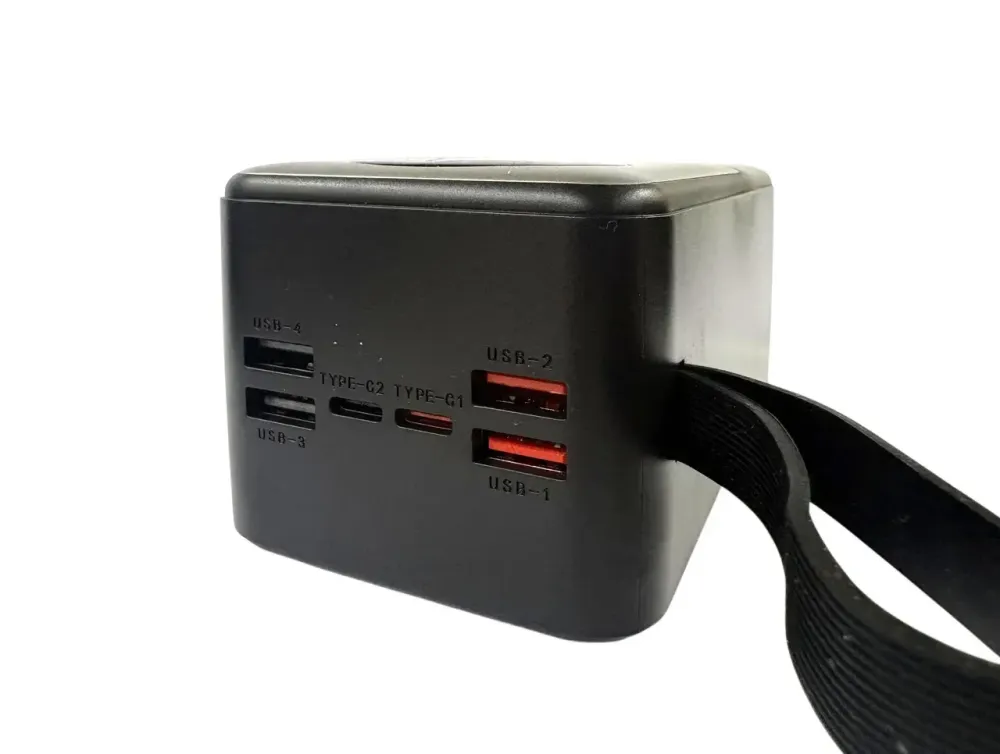 Зовнішній акумулятор Power Bank KP KPG-502 50000 мАг 22.5W QC3.0, 4USB+2Type-C, дисплей Одеса - фото 4