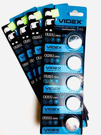 Батарейка літієва VIDEX CR2032 5pcs BLISTER CARD Київ