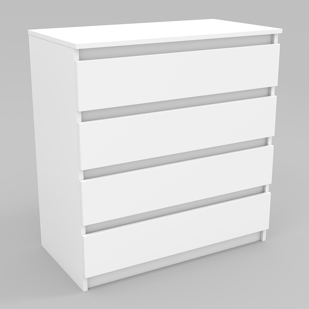 Комод №4, Белый, 800/450/850 Львов - изображение 1