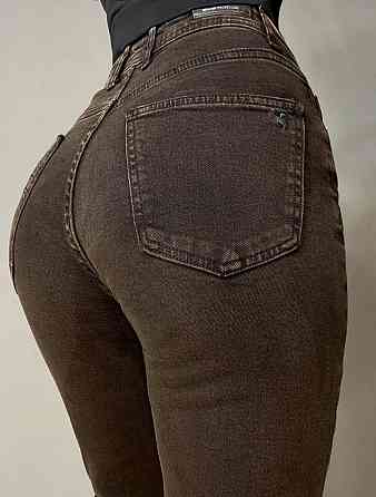 Джинси жіночі Sherocco 4045 boot cut прямі стрейчеві коричневі, коричневий, 33, 33, 85 см, 111 см Київ