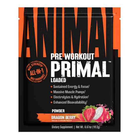Передтренувальний комплекс Universal Nutrition Animal Primal Sample Pack 19.2 г, Dragon Berry Луцьк