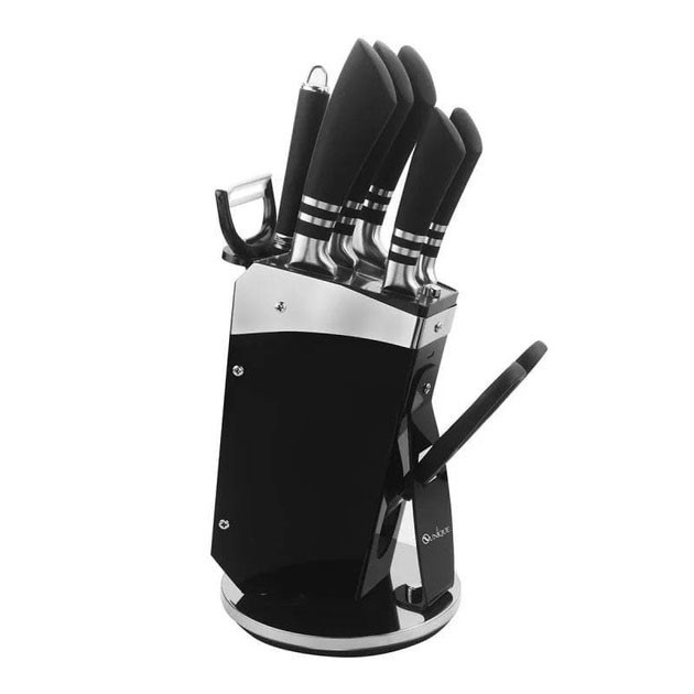 Кухонний ніж з нержавіючої сталі металевий UNIQUE, Кухонні ножі для нарізання, Якісні ножі для дому XI-11 Івано-Франківськ - фото 4