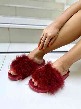 Sopra Шльопанці жіночі Sopra PT-07 бордові (літо, силікон+хутро) (1855) Коломия