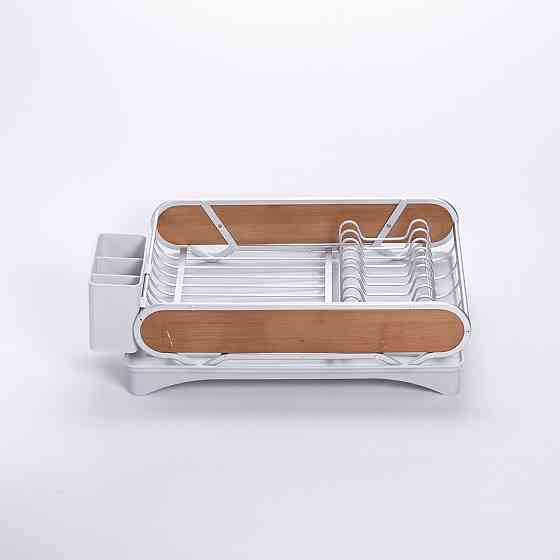 Алюмінієва сушилка для посуду з пластиковим піддоном 47x29 см Київ