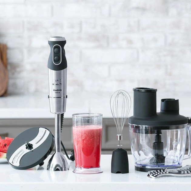 Блендер із захистом від розбризкування MAGIO, Блендер для дитячого пюре побутові міксери BV-83 Львів - фото 9
