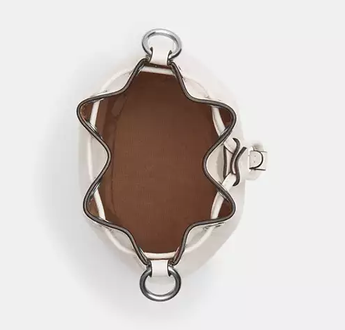 Жіноча шкіряна сумка Bucket Bag (Біла) Вінниця - фото 4