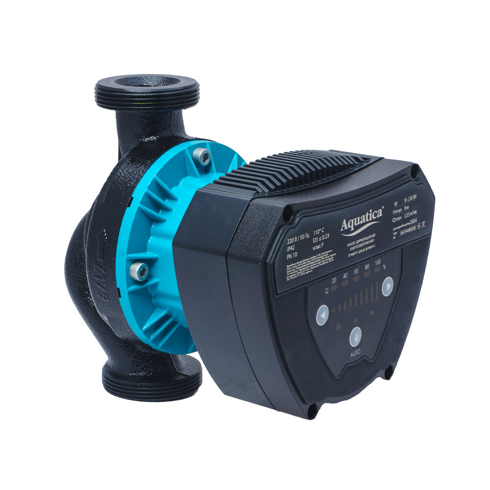 Насос циркуляційний енергозберігаючий 8-130Вт Hmax 8м Qmax 133л/хв Ø2" 180мм + гайки Ø1¼" AQUATICA GPA32-8/180 Рівне - фото 2