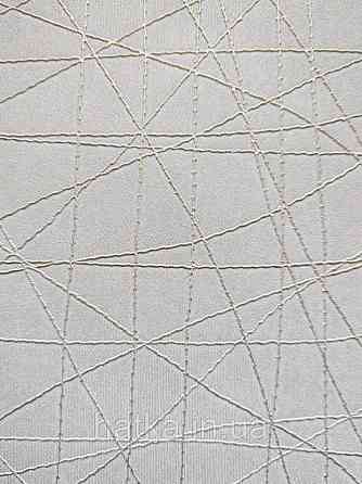 Шпалери вінілові на флізелін Sirpi Alta gamma Sempre 3 абстракція смужка павутинка золотиста на бірюзовому Київ