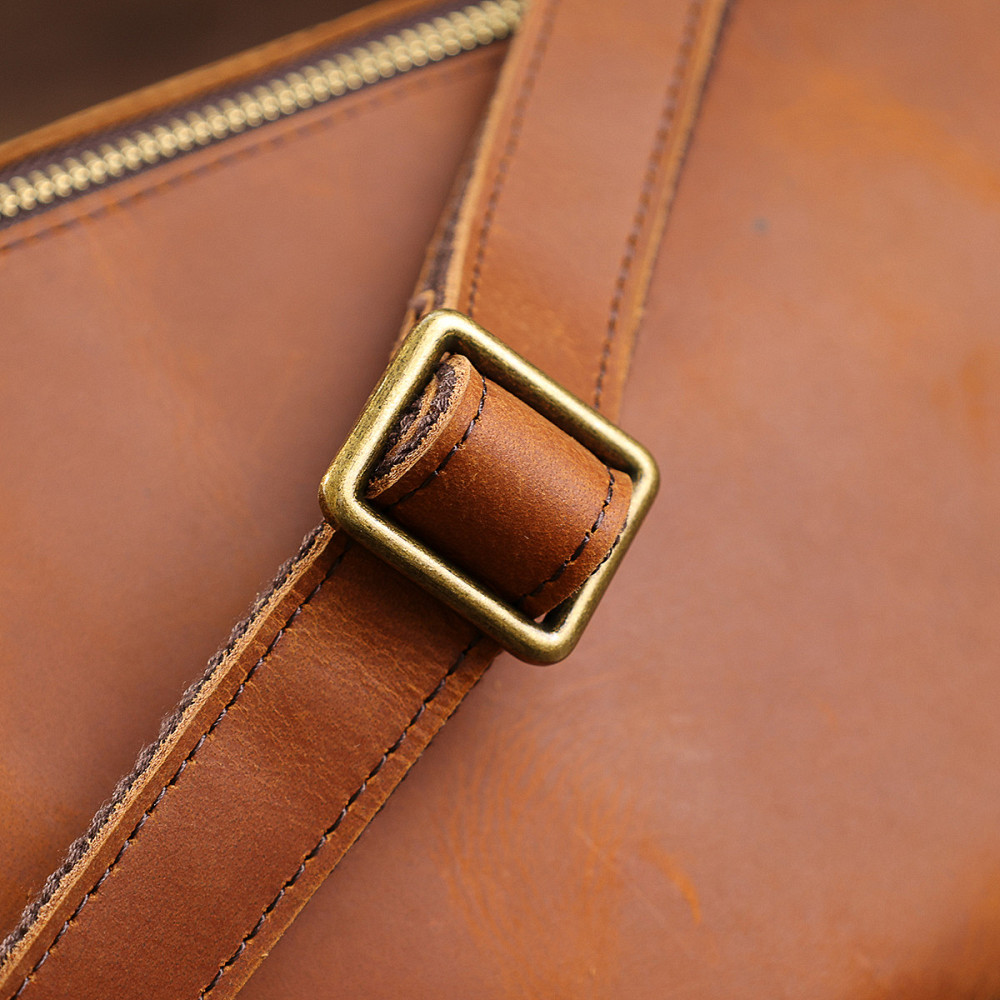 Кожаная мужская сумка на пояс Коричневый (Vintage) Киев - изображение 3