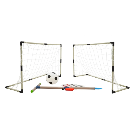 Врата футбольные детские Ramiz JB8885D 64 x 97 x 34, черно-белые Киев