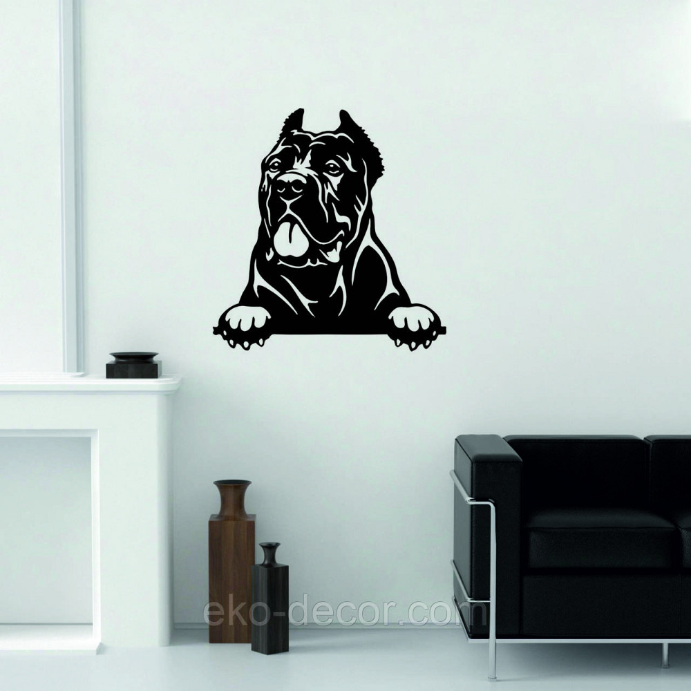 Декоративное настенное Панно «Кане-корсо», Декор на стену 70*67 см, Черный Киев - изображение 5