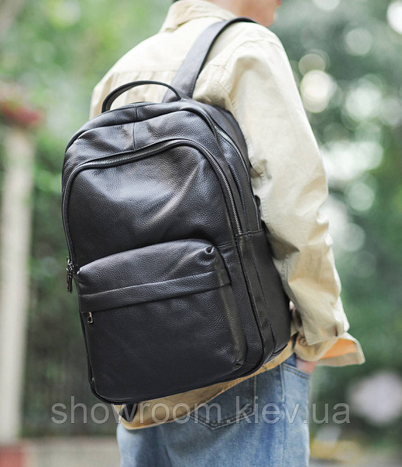 Чоловічий шкіряний рюкзак Leather Collection (5056) Київ - фото 15