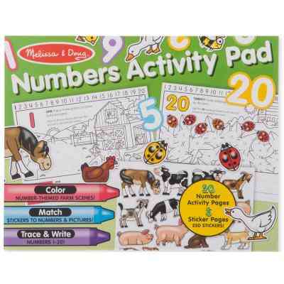 Набір для творчості Melissa&amp;Doug Альбом розмальовок / наліпок Цифри (MD8566) Вінниця