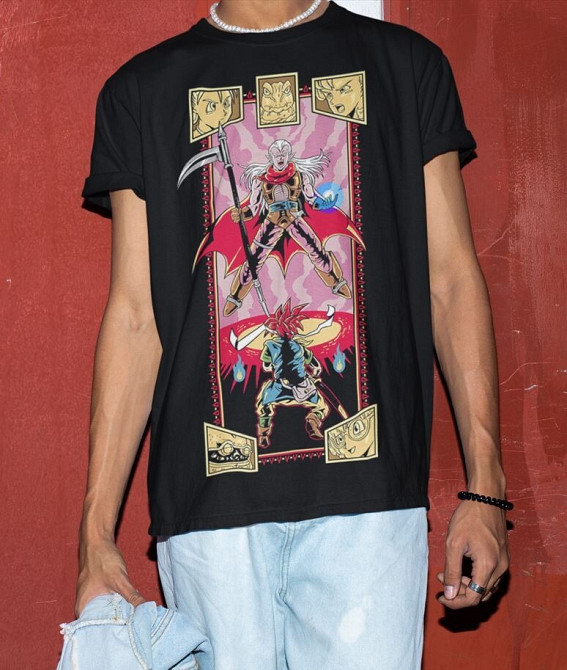 Футболка аниме Кхроно Триггер Лого С оверсайз (S/M/L) Черний AnimeJ1014 Днепр - изображение 1