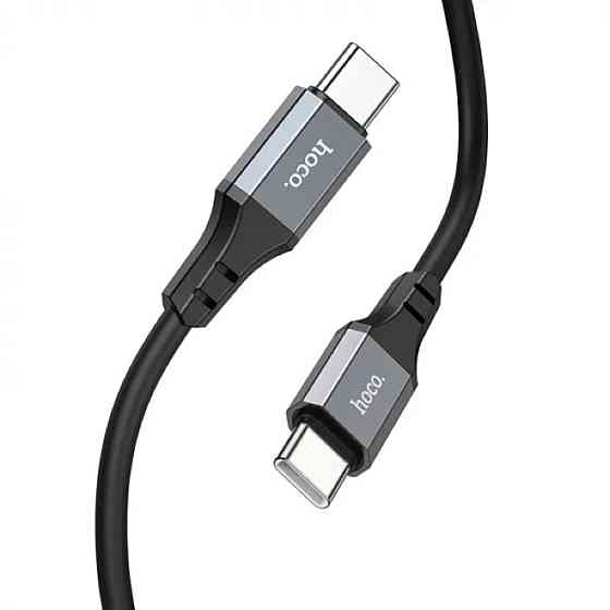 Кабель HOCO X92 Honest 60W silicone charging data cable for Type-C to Type-C(L=3M) Black Киев