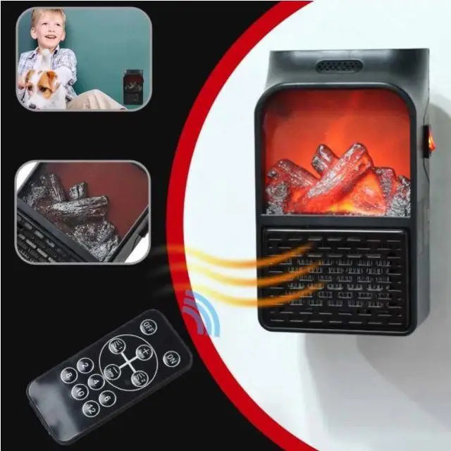 Обігрівач з вентилятором 2 квт Flame Heater 1000 Вт, Вітродуйка обігрівач, Тепловентилятор електричний DE-59 Львів - фото 15