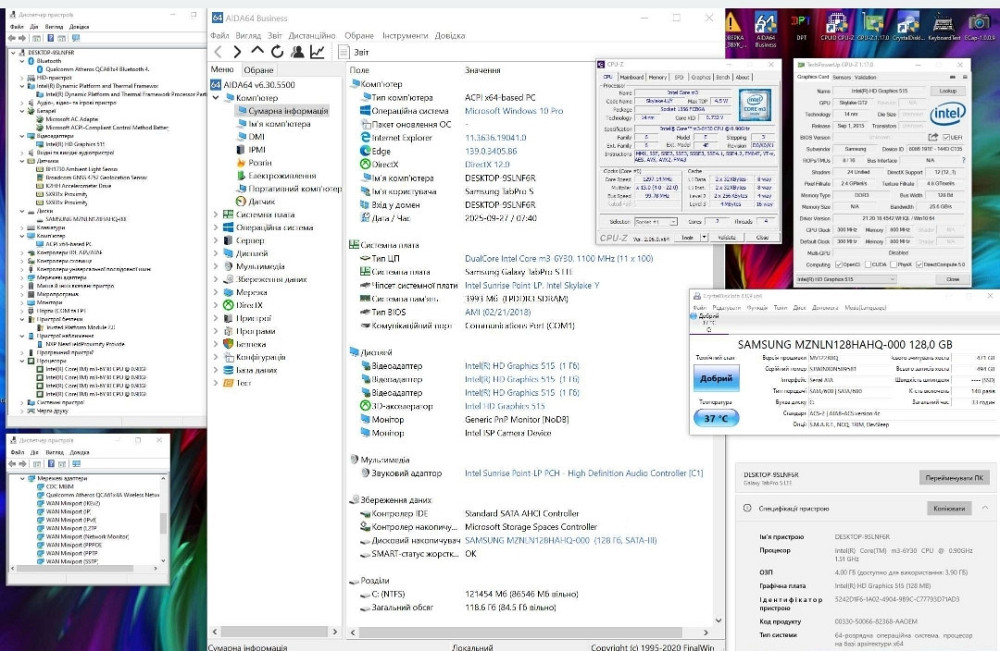 Планшет Samsung Galaxy Tab Pro S 12 Super AMOLED LTE SIM 128GB Win10 Київ - фото 5