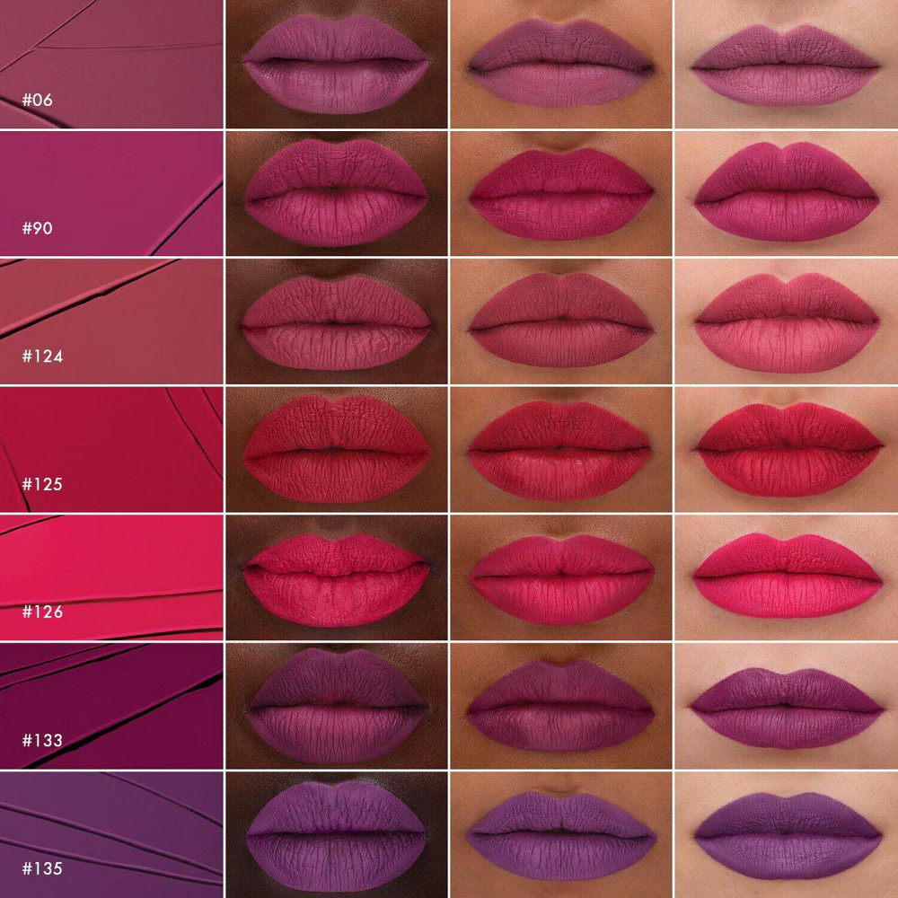 Cream Lip Stain - Бархатистая непереносящаяся помада - Матовая жидкая помада, 120 Soft mocha (5 ml) Славянск - изображение 6