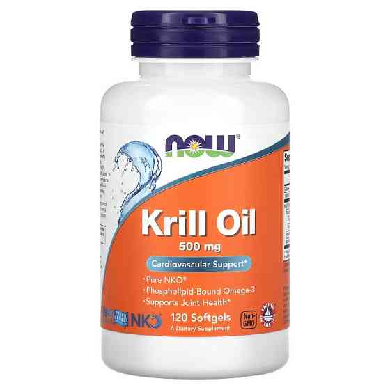 Масло криля NOW Krill Oil, 500 mg, 120 Softgels Луцк