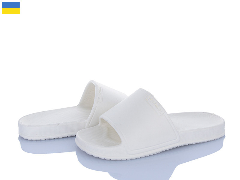 Белые женские шлепанцы ТМ пенка ЭВА 39 Одесса - изображение 1
