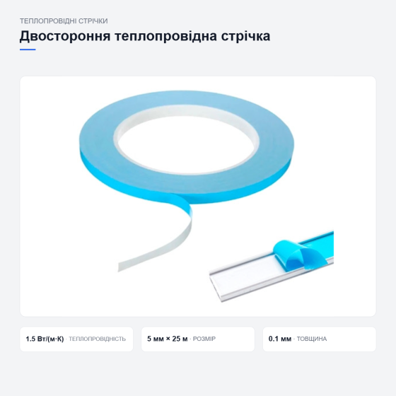 Двусторонняя теплопроводящая лента Киев