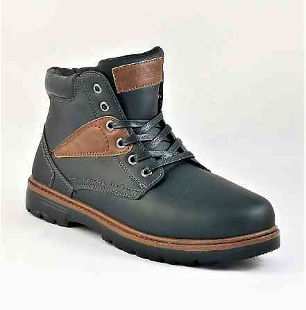 Ботинки ЗИМНИЕ Мужские Черные Кроссовки с МЕХОМ на Замке с Молнией (размеры: 41,42,43,44) - 204-2 Днепр