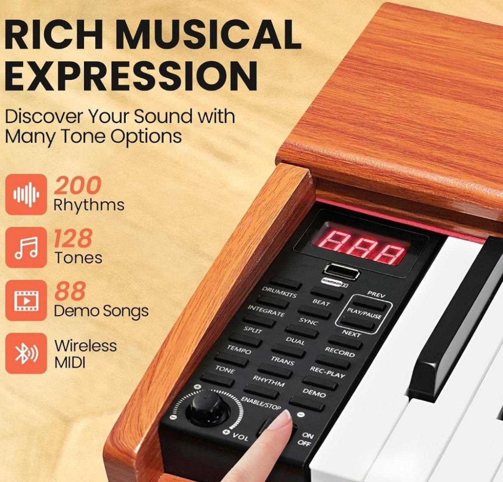 Цифровое пианино Fesley FEP760 (стойка, 3 педали, пюпитр, адаптер) Харьков - изображение 6