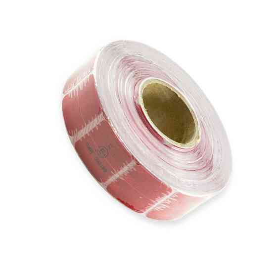 Стрічка 5,5см х 50м сигментована (червона) світловідбивна Мукачево