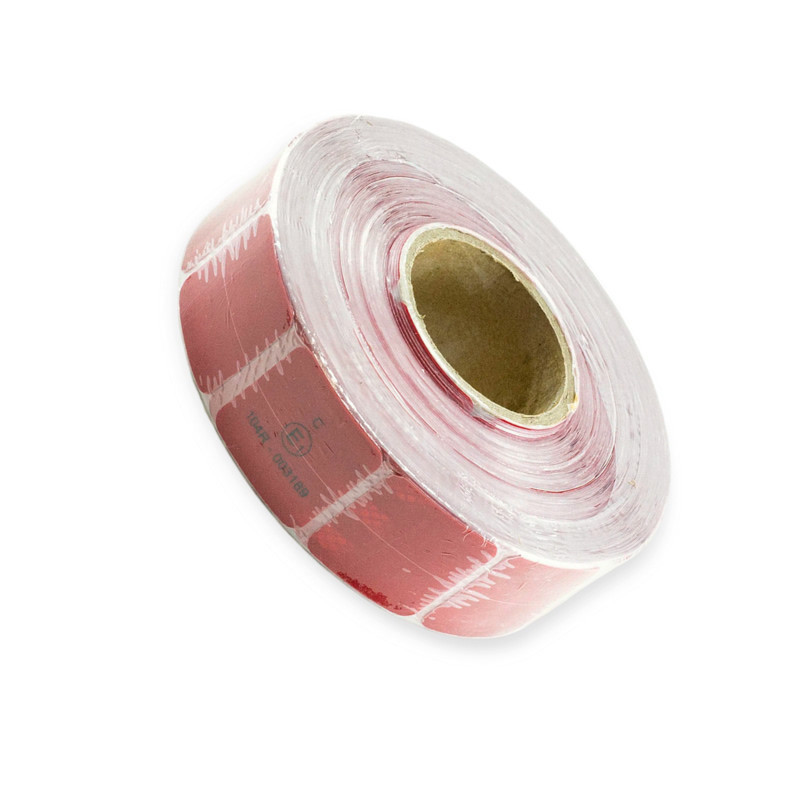 Стрічка 5,5см х 50м сигментована (червона) світловідбивна Мукачево - фото 1