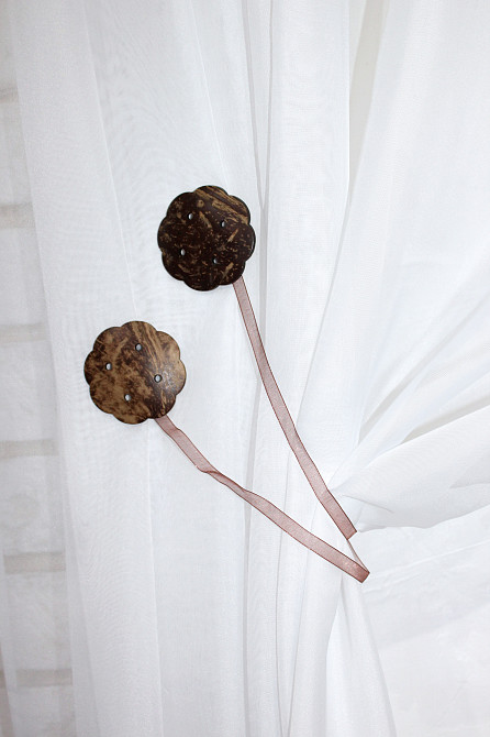 Магніти для штор і гардин (122м) Шейла набір 2 шт Коричневий (81-033) Київ - фото 4