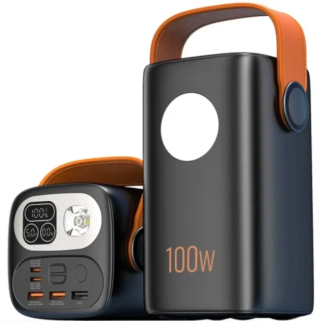 Внешний аккумулятор Power Bank 60000mAh 100W KP KPG-60000 быстрая зарядка для ноутбуков и гаджетов Одесса - изображение 2