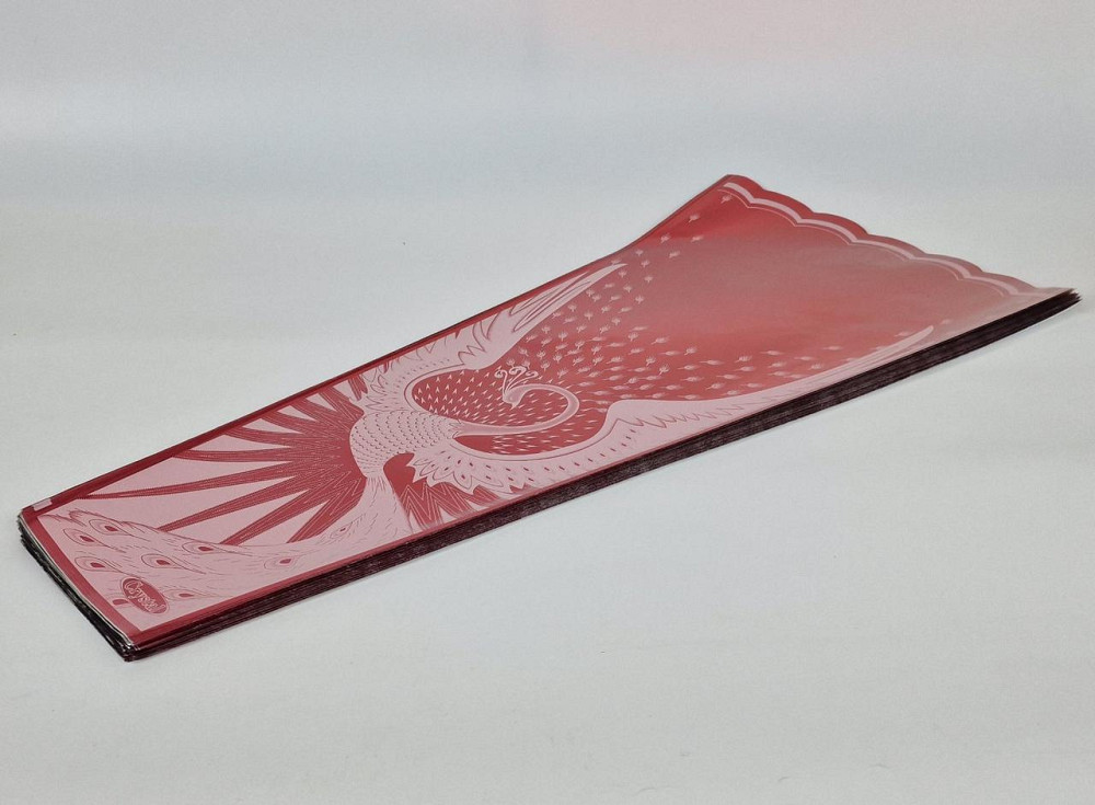 Конусне паковання під квіти h80/14низ/38верх метал червоний (100 шт.) візерунок144 (5) (100 шт) Харків - фото 1