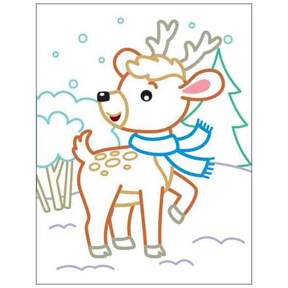 Детские цветные раскраски 